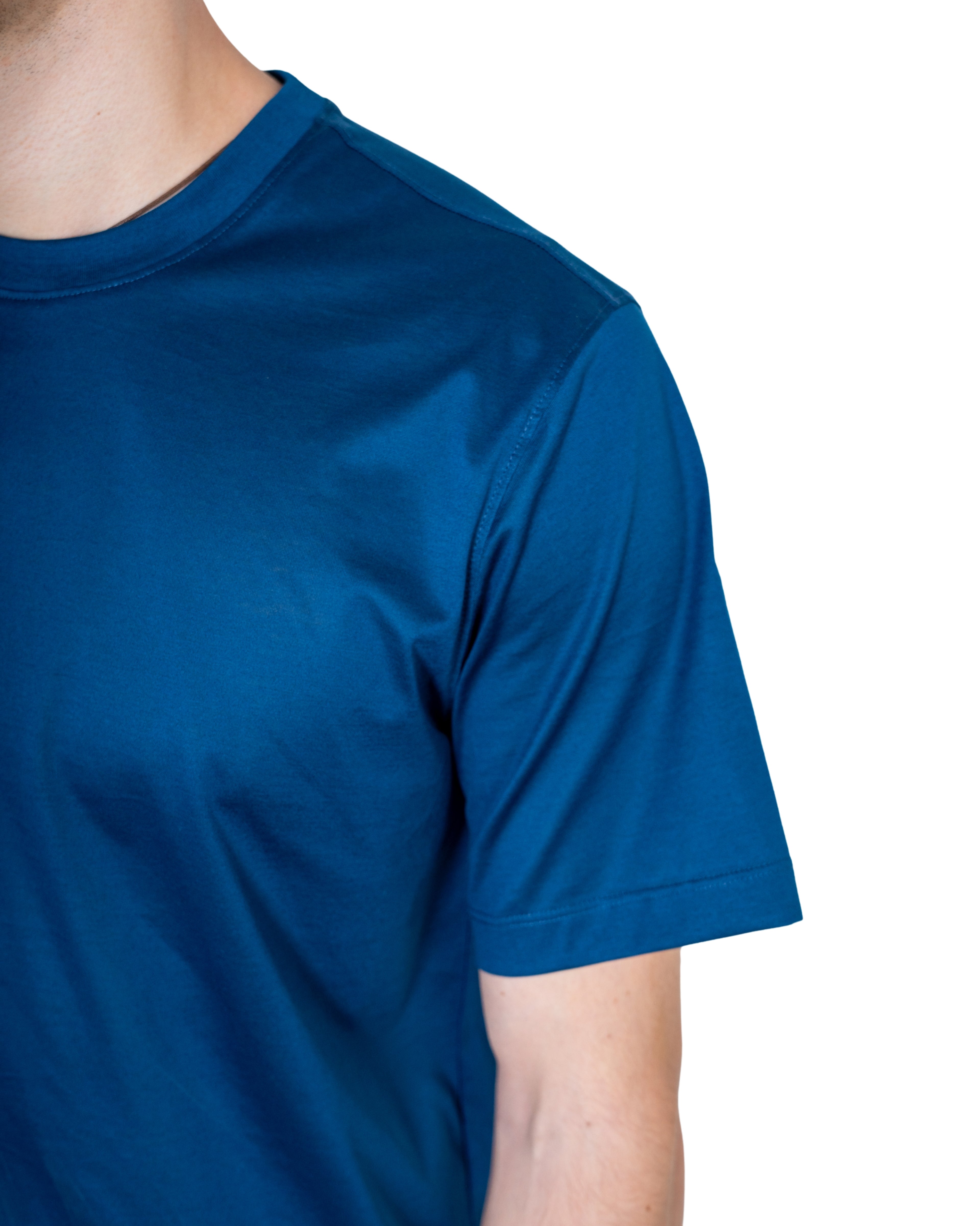 T-shirt Cotone Makò Filoscozia Blu Marino