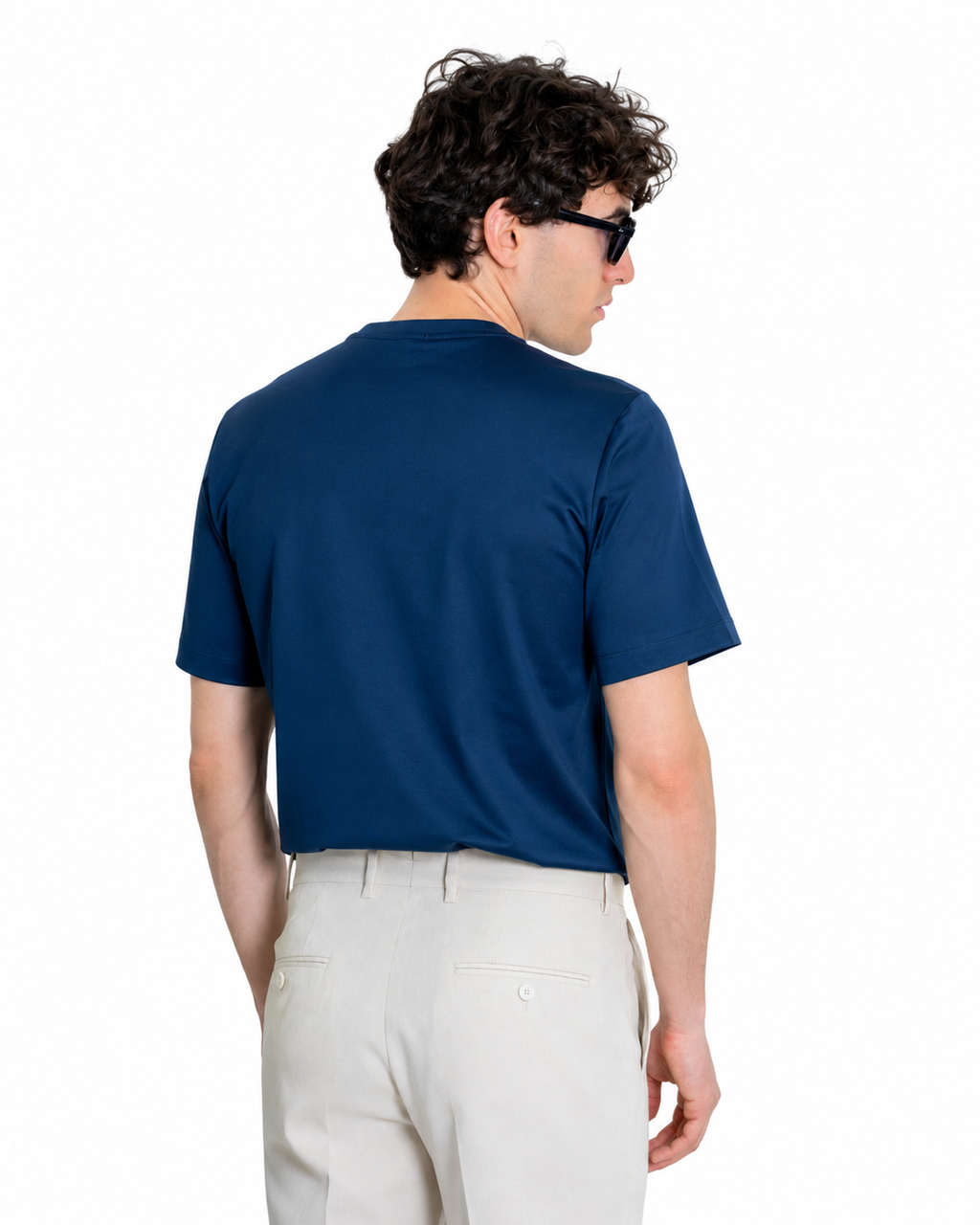 T-shirt Cotone Makò Filoscozia Blu Marino