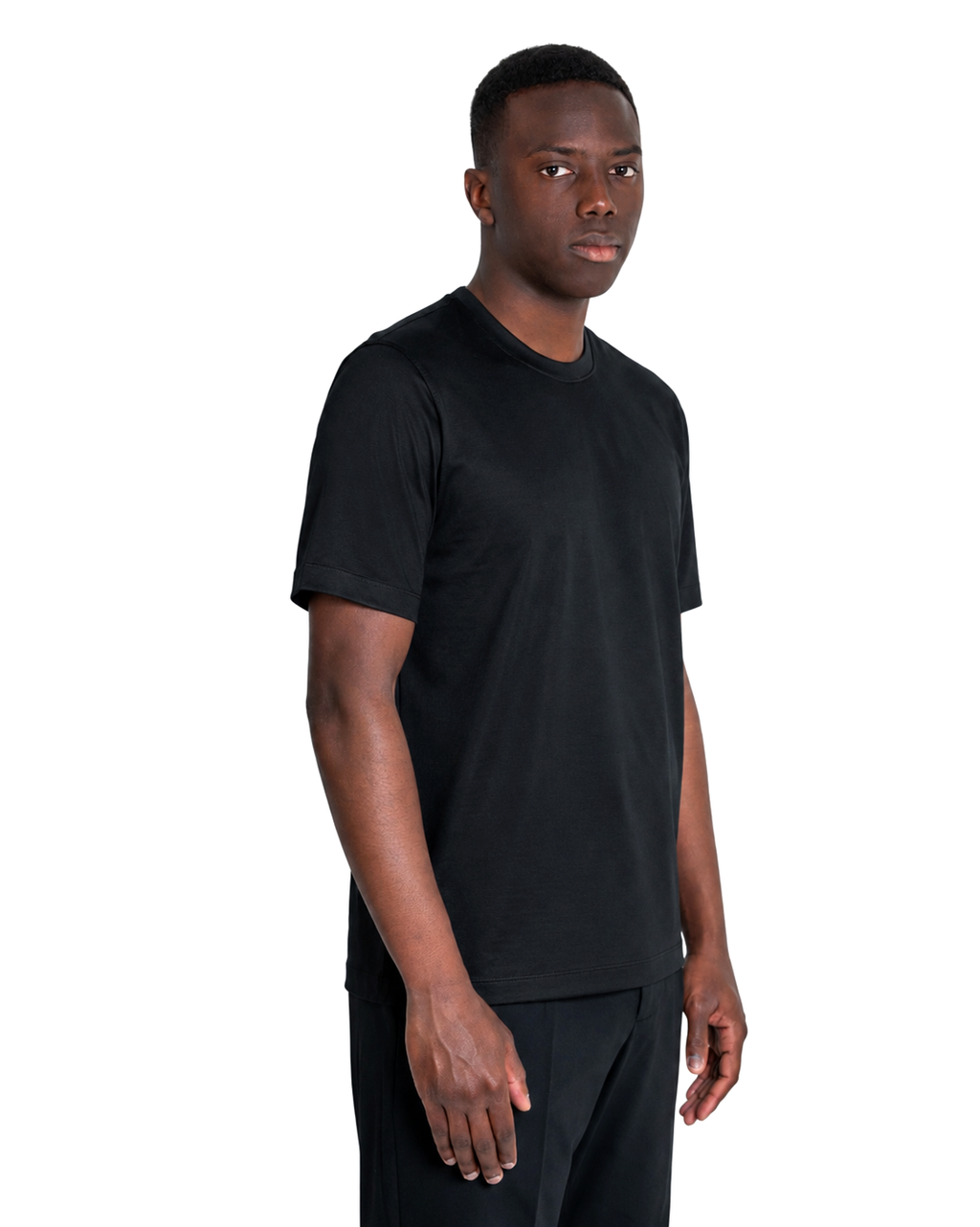 T-shirt Cotone Makò Filoscozia Nero