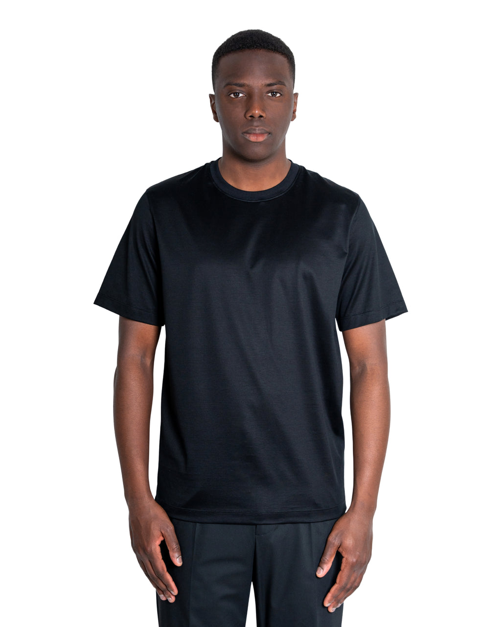 T-shirt Cotone Makò Filoscozia Nero