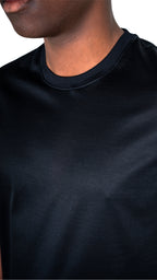 T-shirt Cotone Makò Filoscozia Nero