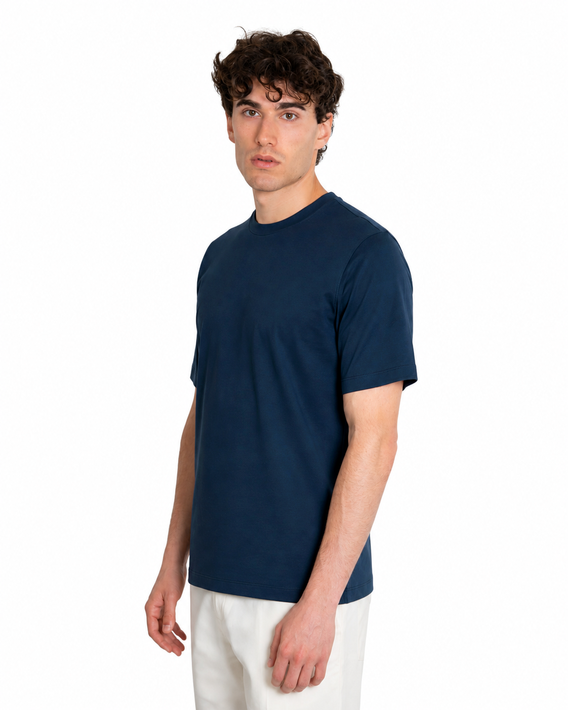 T-shirt Cotone Makò Filoscozia Blu Notte