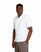 Polo Scollo V Cotone Makò Filoscozia Bianco