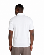 Polo Scollo V Cotone Makò Filoscozia Bianco
