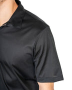 Polo mezza zip - Cotone Makò Filoscozia Nero