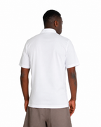 Polo mezza zip - Cotone Makò Filoscozia Bianco