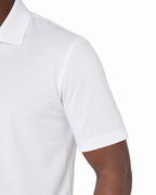 Polo mezza zip - Cotone Makò Filoscozia Bianco