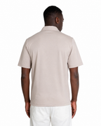 Polo Scollo V - Premium Mercerized Jersey Beige