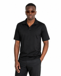 Polo Scollo V - Premium Mercerized Jersey Nero