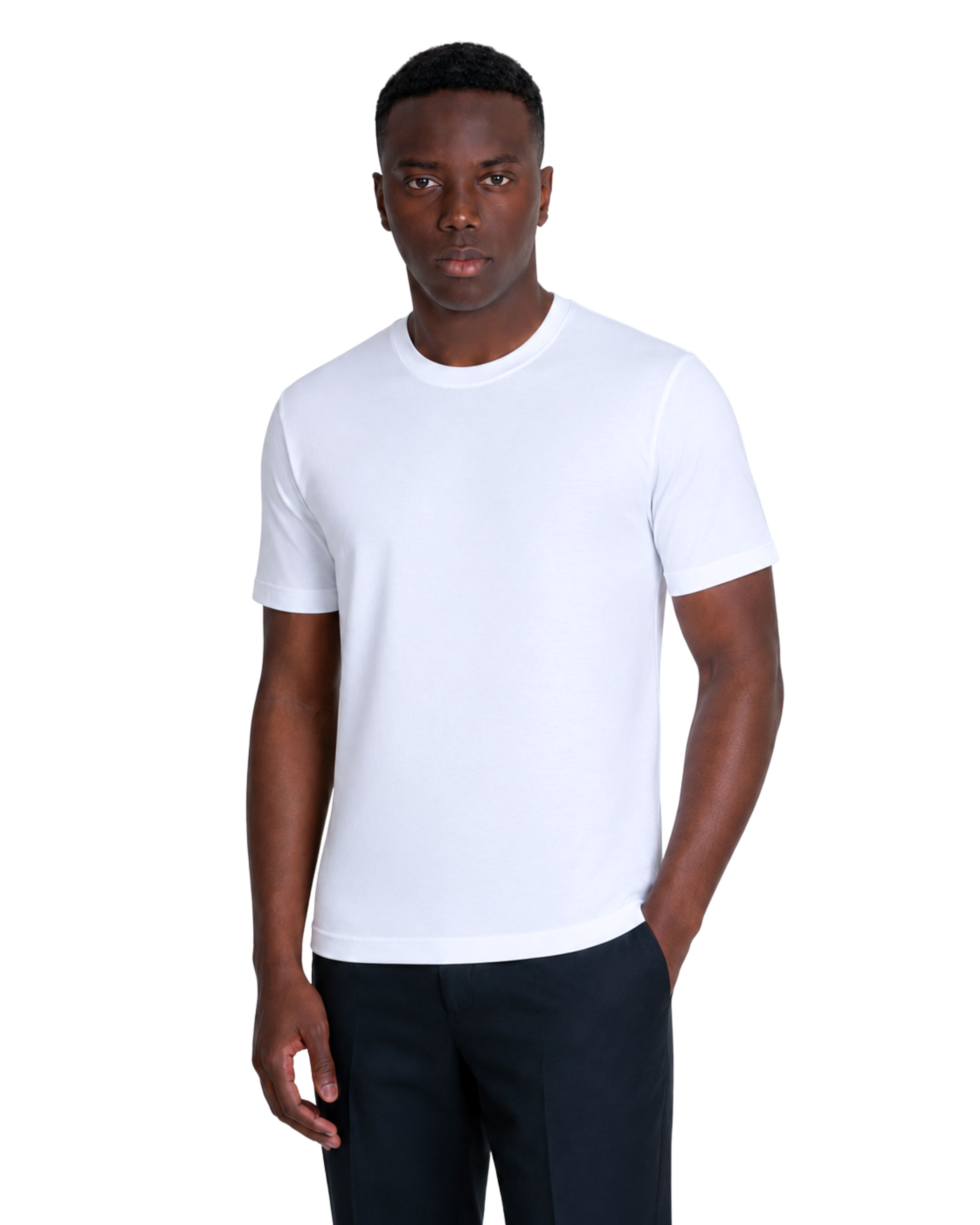 T-Shirt - Premium Mercerized Jersey Bianco