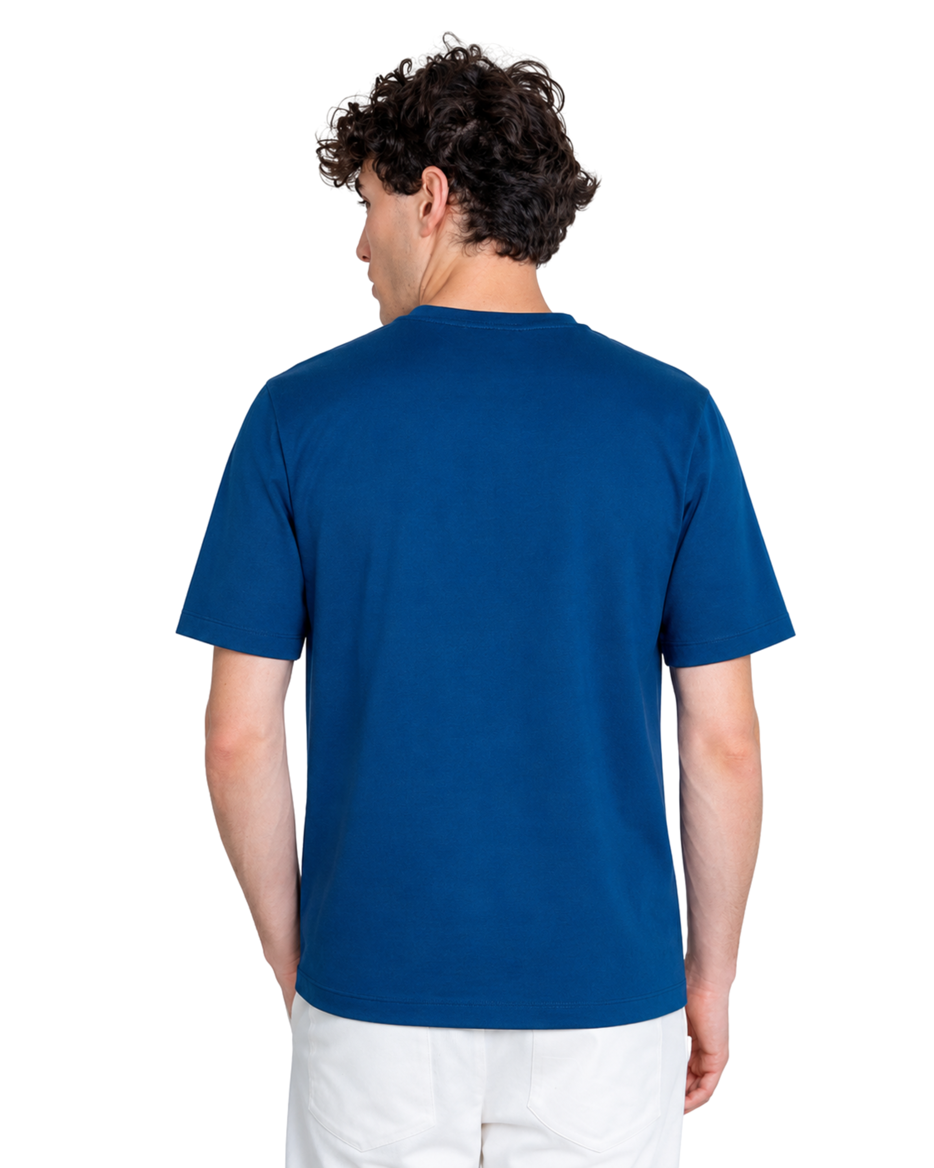 T-Shirt - Premium Mercerized Jersey Blu Marino