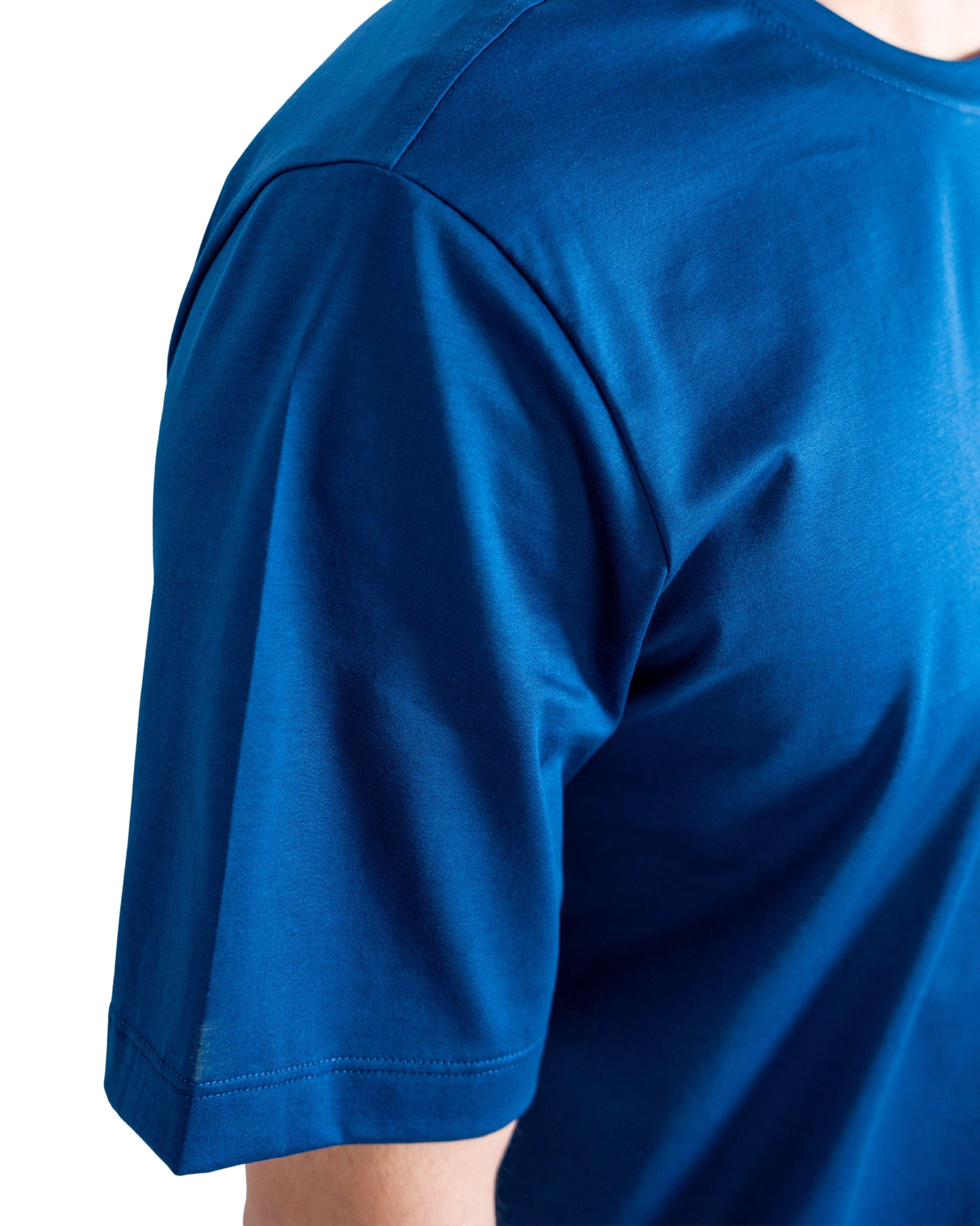 T-Shirt - Premium Mercerized Jersey Blu Marino