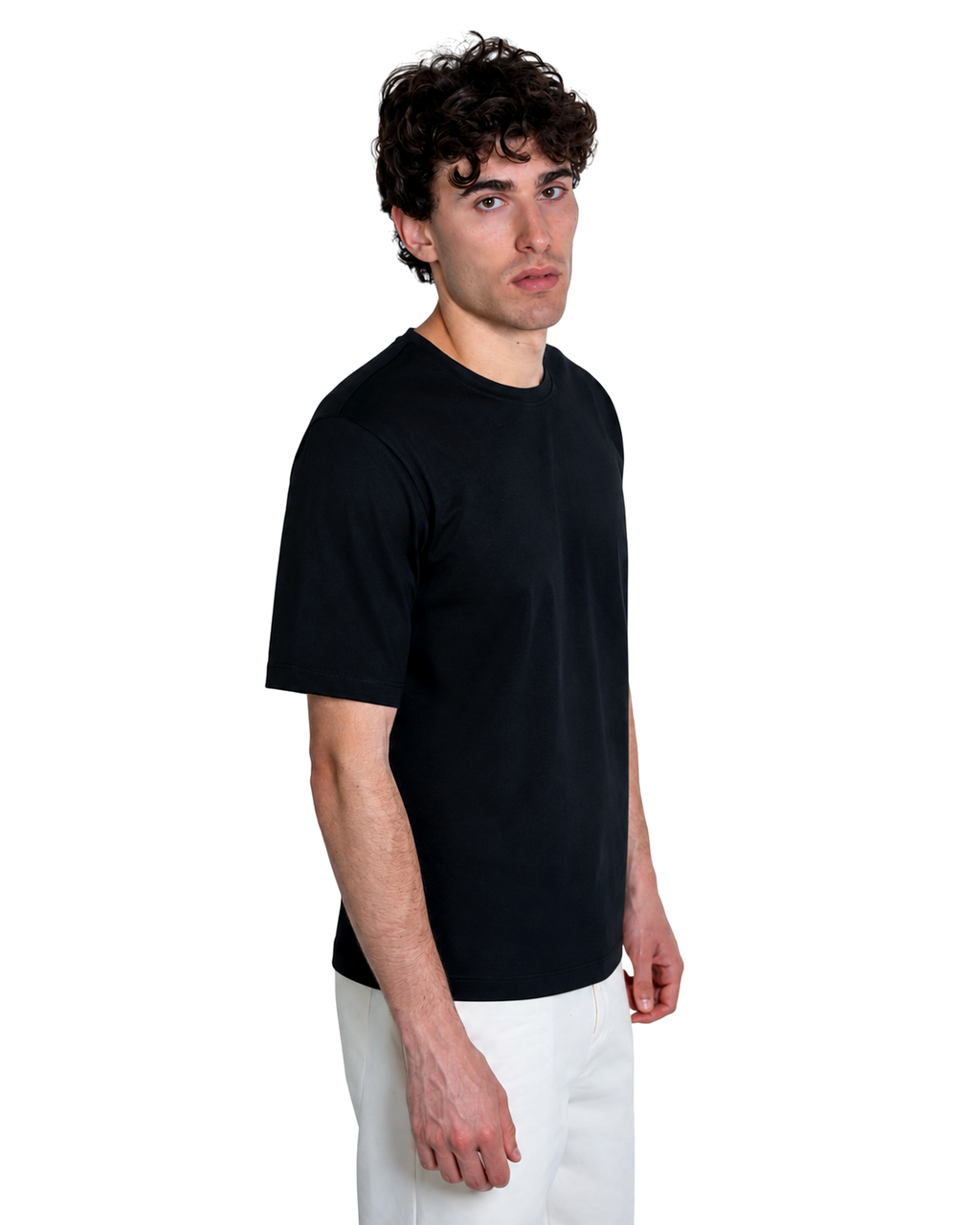 T-Shirt - Premium Mercerized Jersey Nero