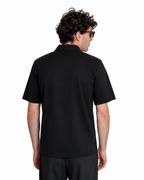 Polo mezza zip - Premium Mercerized Jersey Nero