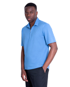Polo mezza zip - Premium Mercerized Jersey Carta da zucchero