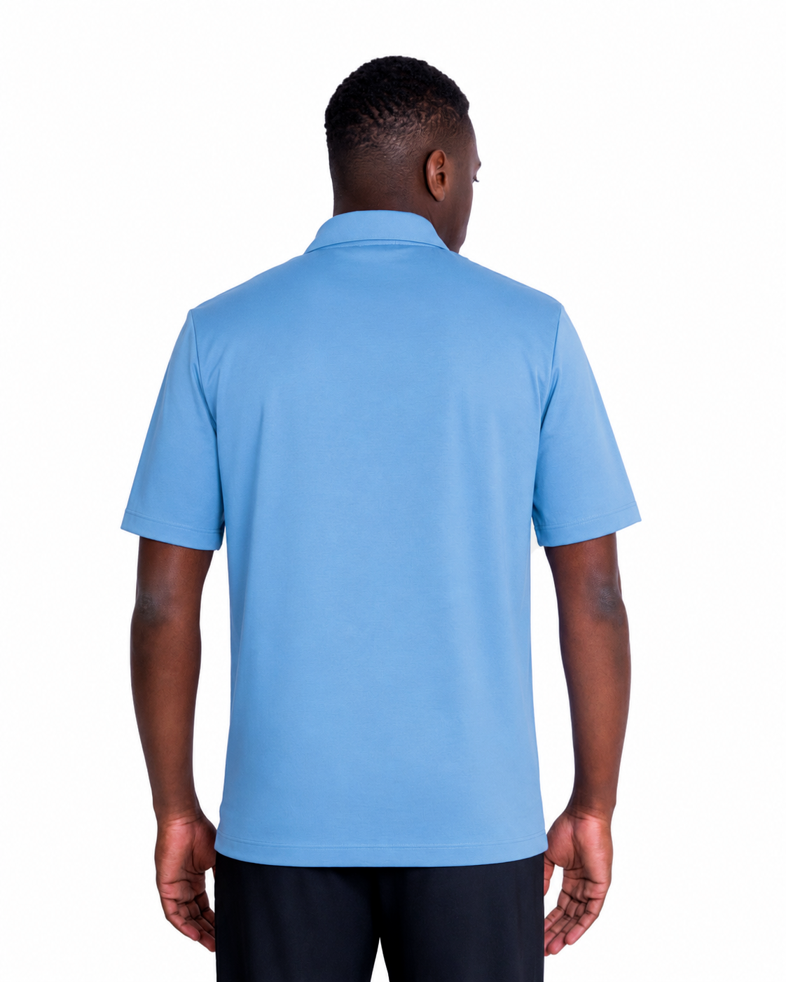 Polo mezza zip - Premium Mercerized Jersey Carta da zucchero