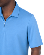 Polo mezza zip - Premium Mercerized Jersey Carta da zucchero