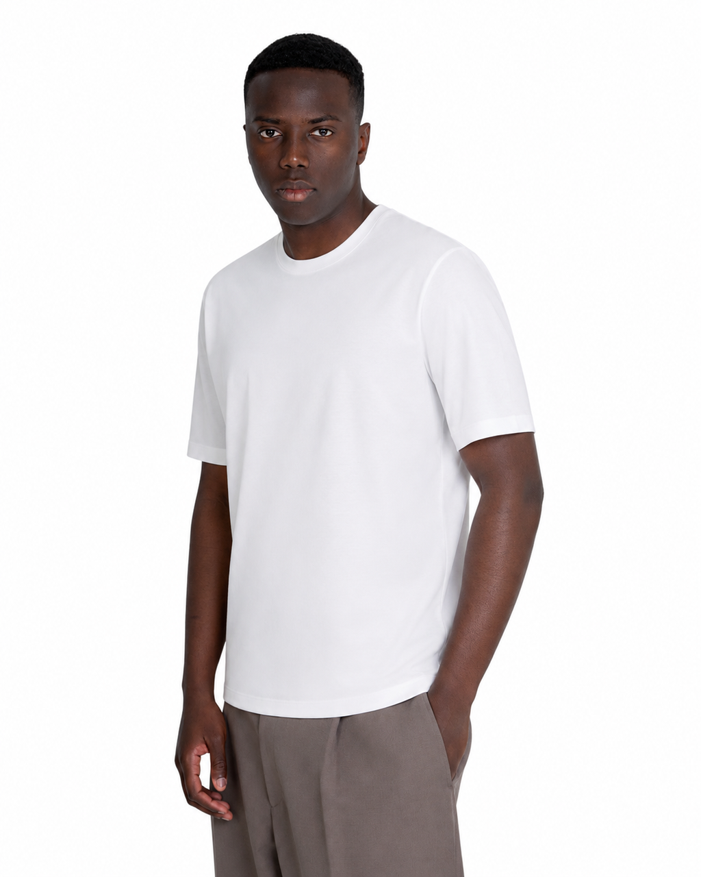 T-shirt - Premium Mercerized Interlock Bianco