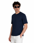 T-shirt - Premium Mercerized Interlock Blu Scuro