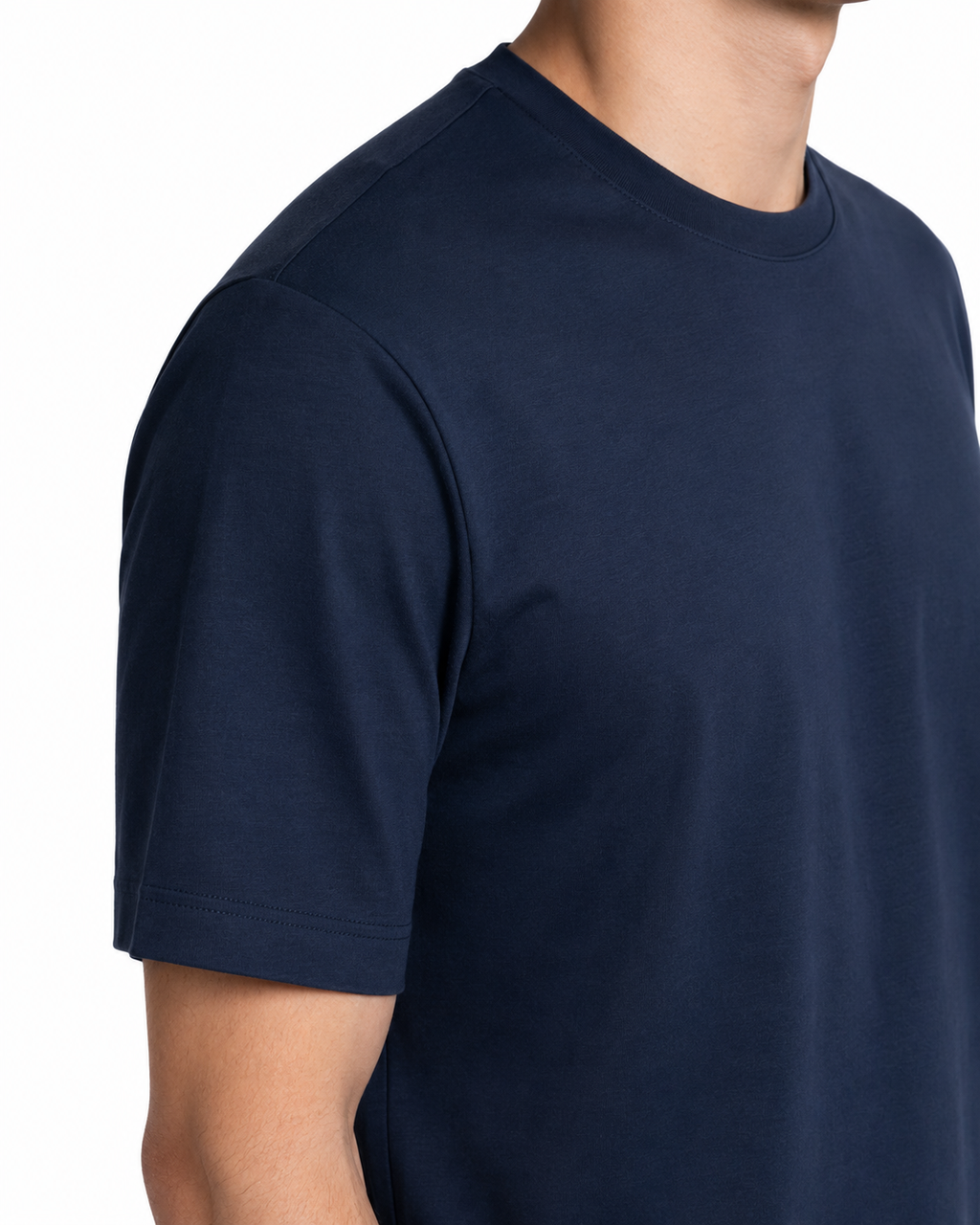 T-shirt - Premium Mercerized Interlock Blu Scuro