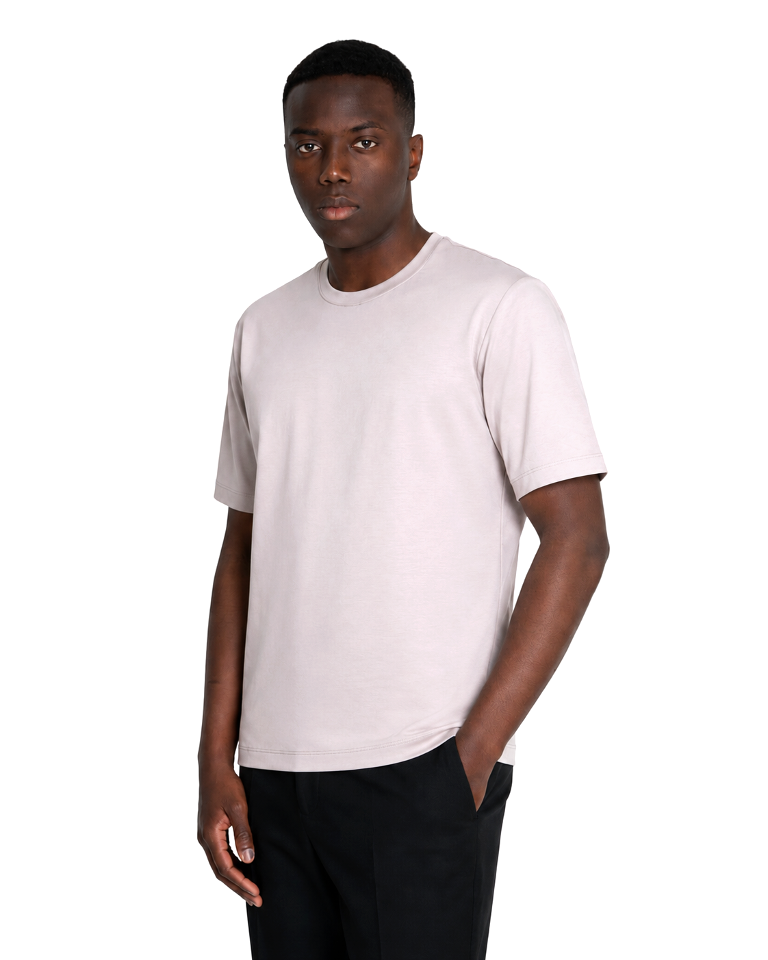 T-shirt - Premium Mercerized Interlock Beige