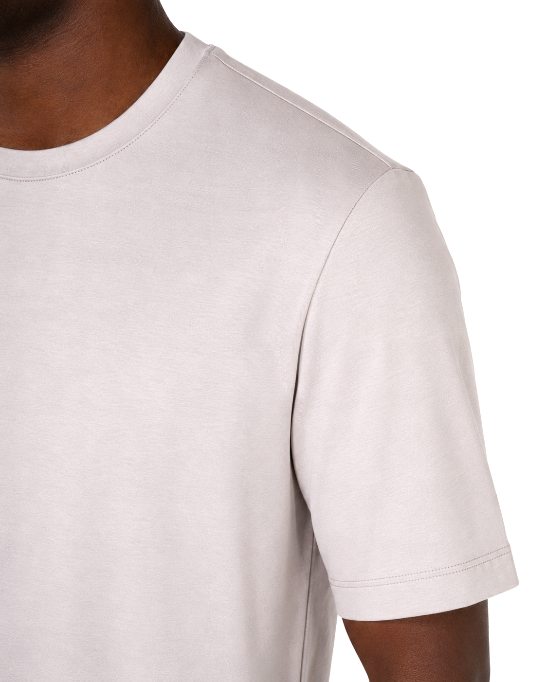 T-shirt - Premium Mercerized Interlock Beige