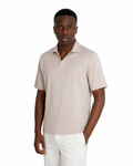 Polo Scollo V - Premium Mercerized Interlock Beige