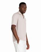 Polo Scollo V - Premium Mercerized Interlock Beige