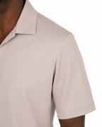 Polo Scollo V - Premium Mercerized Interlock Beige