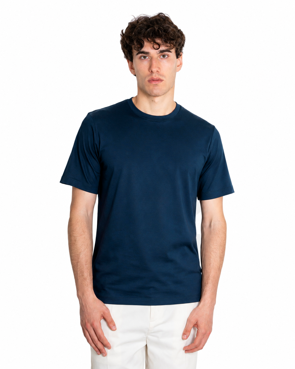 T-shirt Cotone Makò Filoscozia Blu Notte