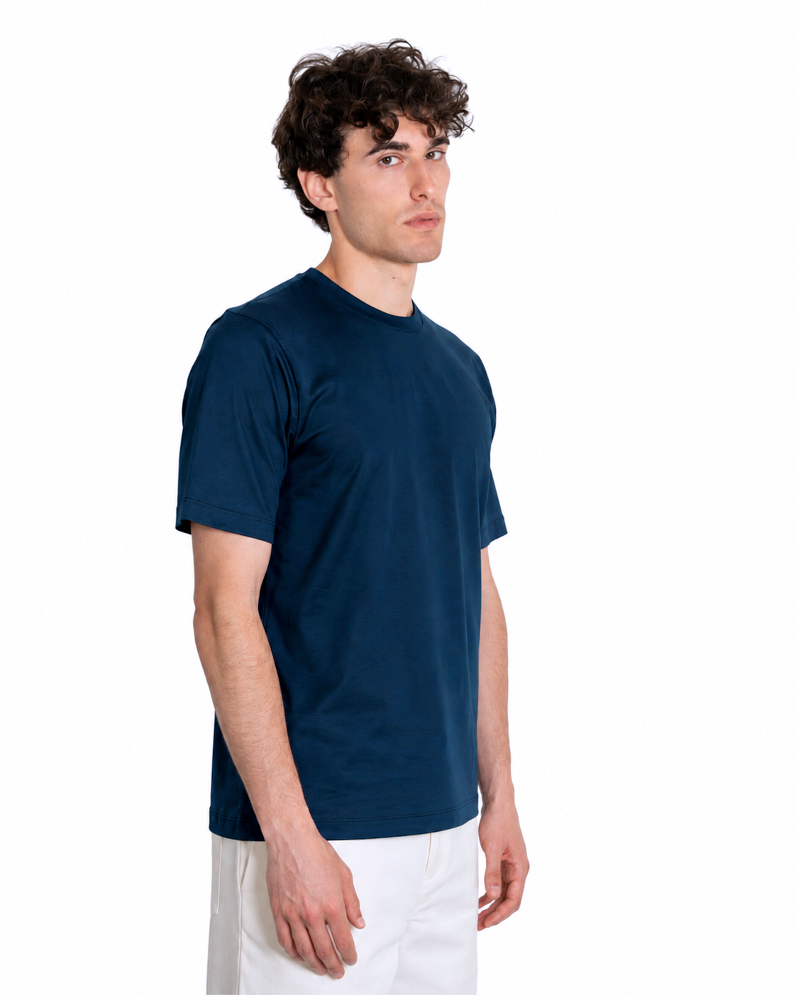 T-shirt Cotone Makò Filoscozia Blu Notte